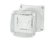 Hensel DK 0600 G - Коробка пустая, 130х130х77, без клемм, 7+1 мембр. вводов, серый, IP66(62000005)